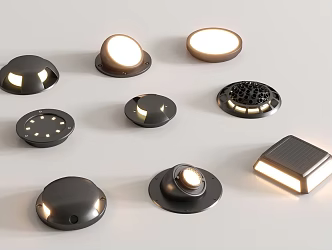 Modern Outdoor Lights Floor Lights Garden Lights Lawn Lights Stage Lights 3d model