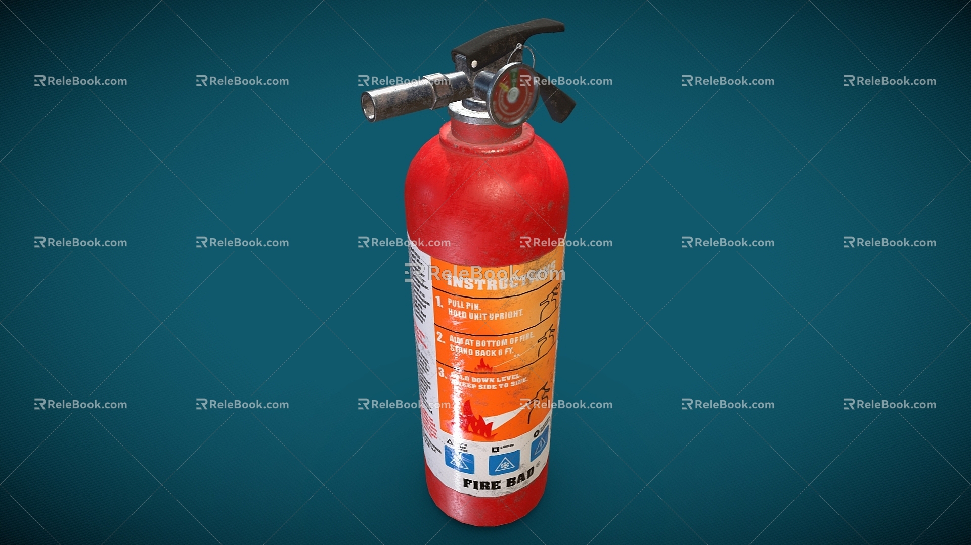 Modern Fire Extinguisher Cartoon Fire Extinguisher Fire Equipment Fire Equipment 3d model