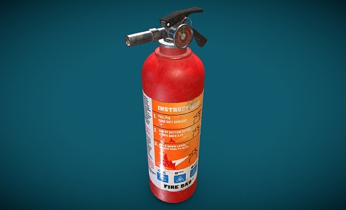 Modern Fire Extinguisher Cartoon Fire Extinguisher Fire Equipment Fire Equipment 3d model