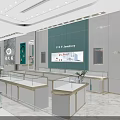 Luxury Jewelry Display Cases with Glass Tops White Gold Frames and Marble Wall
