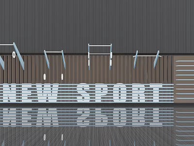 Modern Fitness Equipment 3d model Modern Fitness Equipment 3d model