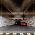 Modern Parking Underground Parking Garage Parking Entrance 3d model