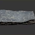 Natural Stone Wood Block Featuring Detailed Blue Brown Gray Surface Texture