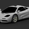 White Sports Car With Sleek Aerodynamic Design Black Windows And Alloy Wheels