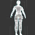 Woman In Black Tactical Suit With Armor Panels And Tech Gear