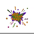 Vibrant New Year Party Decorations With Colorful Stars Streamers And Confetti