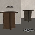 Modern Side Table Solid Wood Side Table 3d model