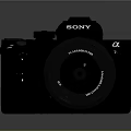Sony Alpha Professional Digital Camera With Black Lens And High Quality Body