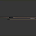 Traditional Wooden Bow and Arrow as Ancient Hunting Weapon with Archery Design
