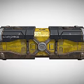 Sturdy Industrial Equipment With Yellow Black Design Circular Components Control Buttons And Metal Structure