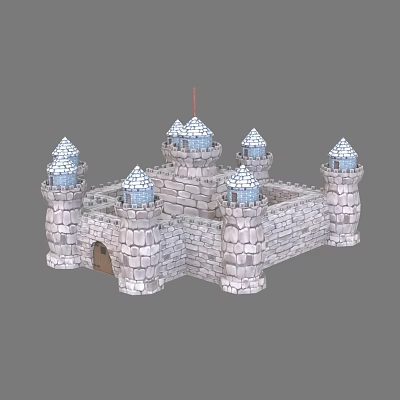 modern cartoon building 3d model modern cartoon building 3d model