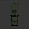 Green Military Truck Mounted With Multiple Tube Rocket Launcher Weapon System