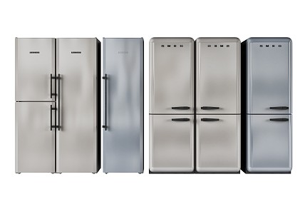 Modern refrigerator 3d model