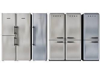 Modern refrigerator 3d model