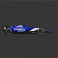 2024 Formula 1 Single Seater Race Car Blue White Aerodynamic Design NUOSHI