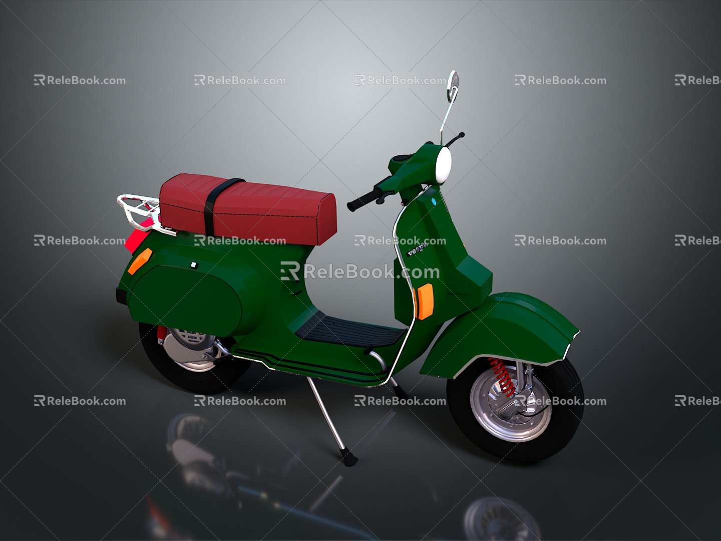 Scooter Motorcycle Two-wheeled Motocross Motorcycle Road Race Motorcycle Motor Vehicle 3d model