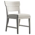 Modern Wooden Bar Stool With Brown Leather Seat Cushion And Curved Backrest Design