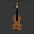 Elegant Classical Wooden Violin Musical Instrument Handcrafted with Acoustic Design and Vintage Style