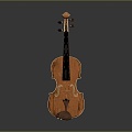 Modern Violin Cartoon Violin Animation Violin 3d model