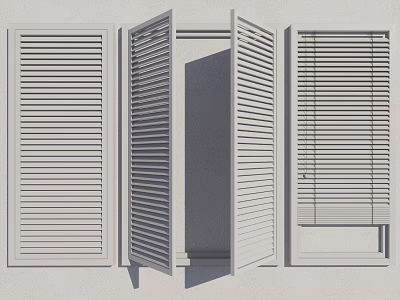 modern minimalist venetian blinds roller blinds venetian blinds 3d model