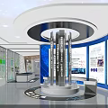 China Power Construction Corporate Exhibition Hall With Starry Ceiling Tech Displays And Map Projections