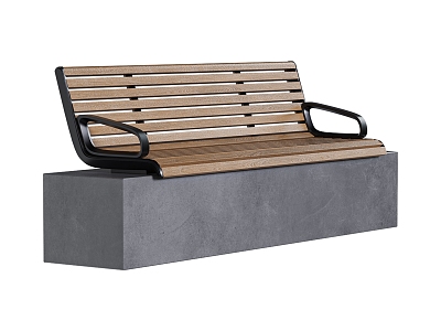 Outdoor Chair Park Bench Park Leisure Chair Outdoor Leisure Chair Outdoor Bench Public Leisure Chair model