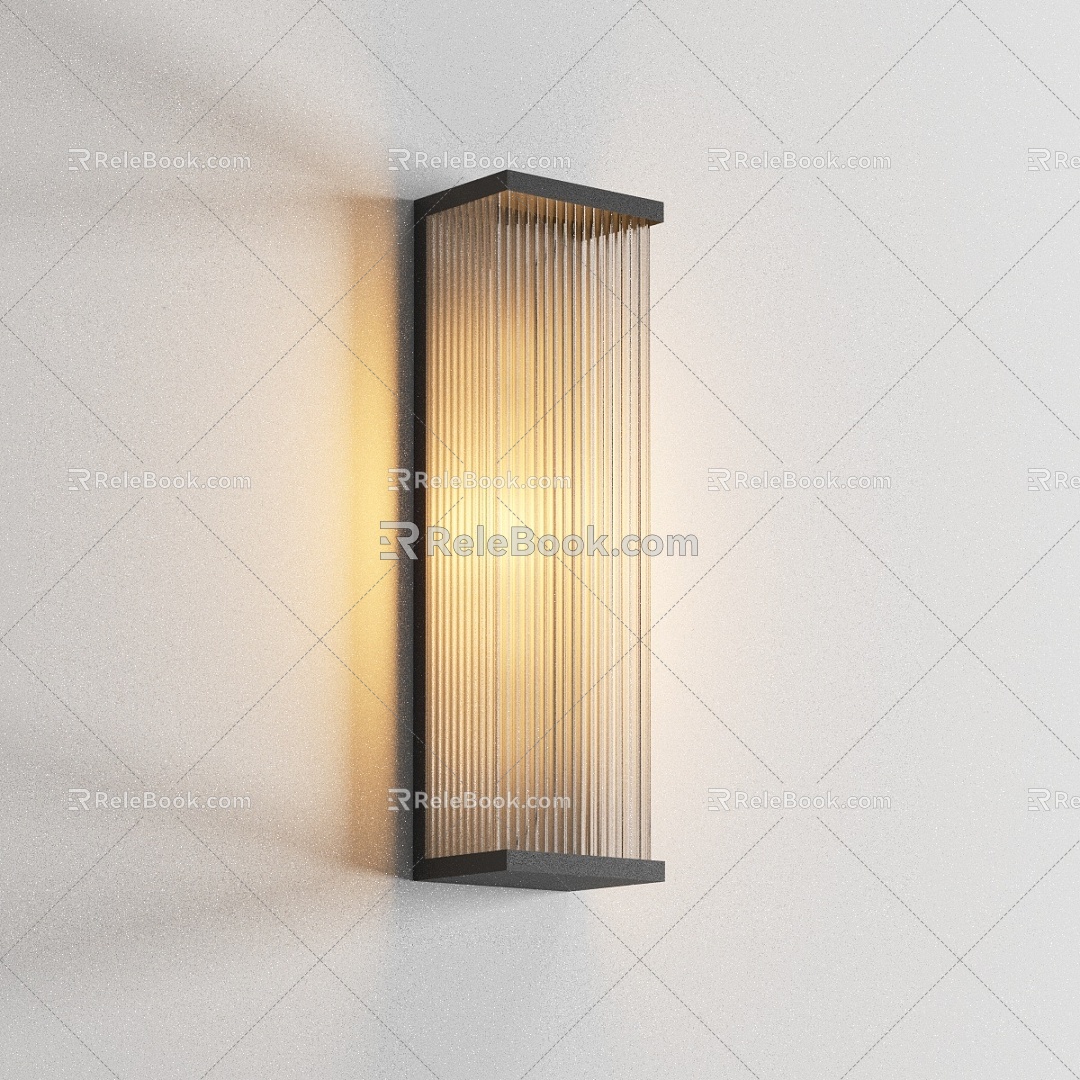 Wall lamp outdoor wall lamp wall lamp post lamp solar lamp street lamp 3d model