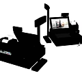 Commercial Equipment POS Cash Registers With Display Screen And Receipt Printer