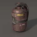 Grenade Science Fiction Grenade Science Fiction Grenade Smoke Bomb Flash Bomb High Explosive Bomb Tear Bomb Grenade Simple Model Grenade Low Model Game Grenade 3d model