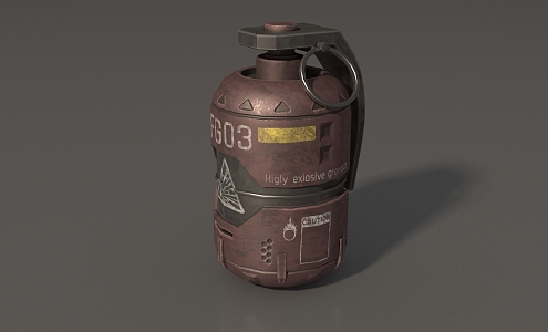 Grenade Science Fiction Grenade Science Fiction Grenade Smoke Bomb Flash Bomb High Explosive Bomb Tear Bomb Grenade Simple Model Grenade Low Model Game Grenade 3d model