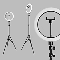 Different Sizes Ring Lights With Tripod Stands And Clamps For Photography Use