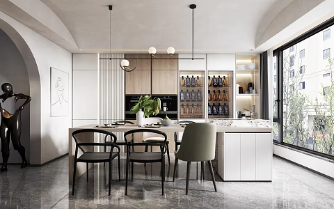 Modern Restaurant 3d model