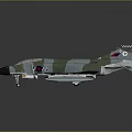Camouflage Fighter Jet With Royal Air Force Roundels And Air To Air Missiles