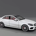 Sleek White Luxury Sedan Featuring Red Interior And Sporty Alloy Wheels