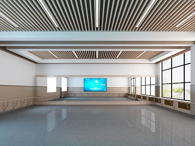 Modern Dance Room 3d model