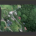Detailed 3D Terrain Model Featuring Lush Green Vegetation And Mountainous Landscape With Small Roads