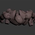 Iron Man Game Movie Character In Metallic Armor With Glowing Chest Circle Standing Pose