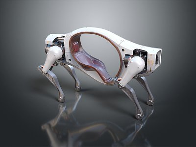 Modern robot dog mechanical dog mechanical carrier machine carrier 3d model