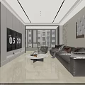 Modern Open Plan Living And Dining Room With Sleek Furniture And Bright Spacious Layout