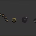Different Types Of Weapon Components Including Bullets Shell Casings And Metal Barrels