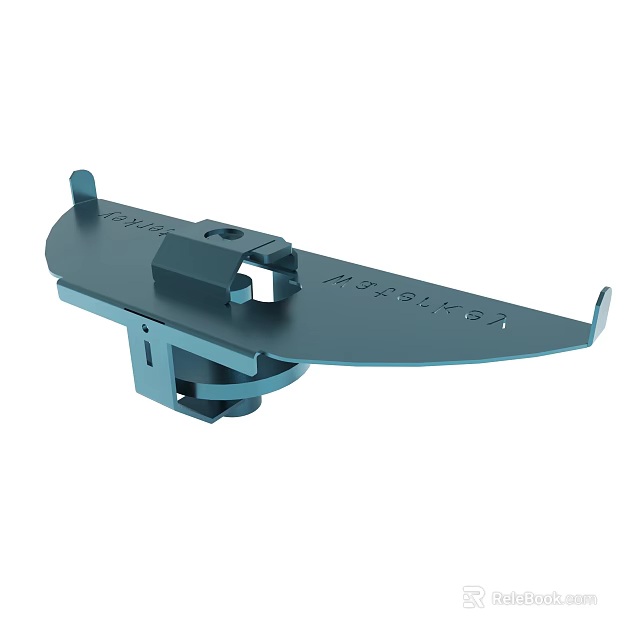Durable Metal Mechanical Component With Mounting Bracket And Support Arm Design 3d model 