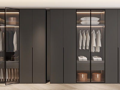 Modern wardrobe model