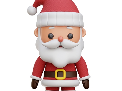 Modern Santa Claus Cartoon Santa Claus 3d model