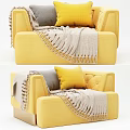 Single sofa multi-color sofa 3d model