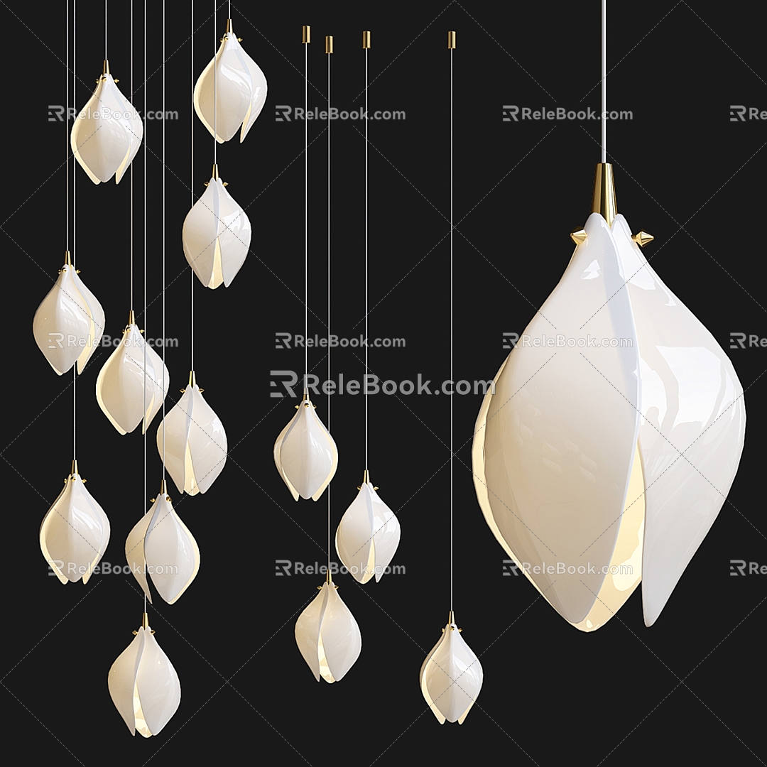 Modern chandelier 3d model