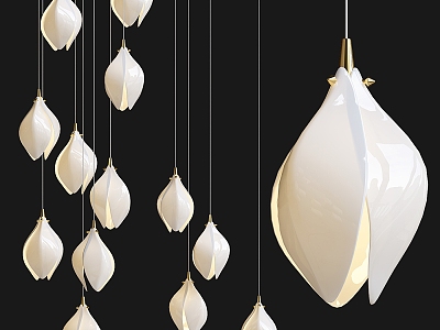 Modern chandelier 3d model