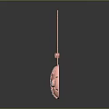Red Shiny Decorative Hanging Ornament with Intricate Hollow Pattern for Home Interior Decoration