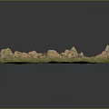 Detailed Terrain Model With Rolling Mountains Green Grasslands And Winding Paths