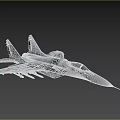 Military Fighter Jet With Camouflage Paint Twin Engine Cockpit Missiles And Russian Red Star Insignia