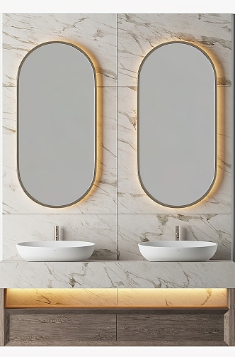 Double basin wash basin 3d model